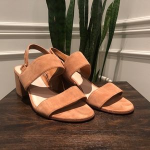 Brand New Tan Suede Aldo Sandal Heels